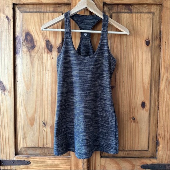 Lululemon Cool Racerback Wee Are From Space Black Cashew - Size 6 Regular - Picture 7 of 13